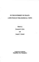 Issues in War and Peace