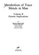 Metabolism of trace metals in man