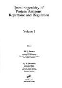 Immunogenicity of Protein Antigens, Vol. 1