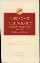 Liposome Technology. Second Edition. Volume I