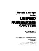 Metals & alloys in the unified numbering system