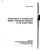 Determinants of Unauthorized Western Hemisphere Migration to the United States