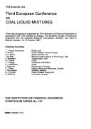 Third European Conference on Coal Liquid Mixtures