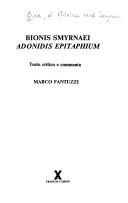 Bionis Smyrnaei: Adonidis Epitaphium