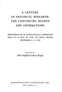 A century of psychical research