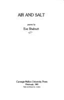 Air and Salt (Carnegie-Mellon Poetry)