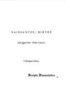 Naissances-Births (History of the Spanish Language Series)