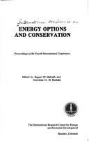Energy options and conservation