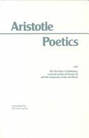 Poetics I With the Tractatus Coislinianus