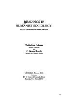 Readings in Humanist Sociology