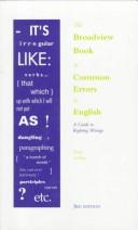 The Broadview Book of Common Errors in English
