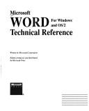 Microsoft word technical reference