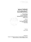 Machine Learning 1996 International Conference