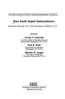 Rare-Earth Doped Semiconductors