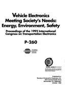 Vehicle electronics meeting society's needs