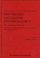 First-Principles Calculations for Ferroelectrics