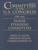 Committees in the U. S. Congress, 1789-1946