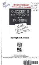 Quicken Five for Windows for Dummies Quick Reference
