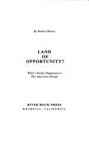Land of opportunity?