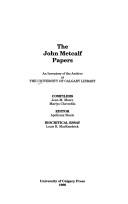The John Metcalf papers