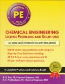 Chemical engineering license problems and solutions