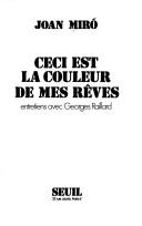 Ceci est la couleur de mes rêves