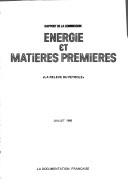 Energie et matières premières