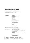 Pertussis Vaccine Trials