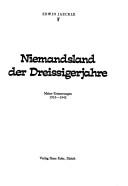 Niemandsland der Dreissigerjahre