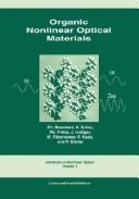 Organic Nonlinear Optical Materials (Advances in Nonlinear Optics, Vol 1)