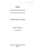 Classicisme de Céline
