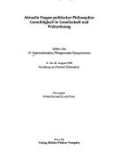 Aktuelle Fragen politischer Philosophie