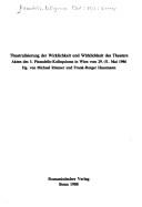 Theatralisierung der Wirklichkeit und Wirklichkeit des Theaters