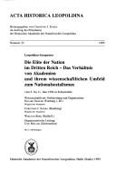 Leopoldina-Symposion Die Elite der Nation im Dritten Reich
