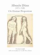 Albrecht Durer (1471-1528) On Human Proportion
