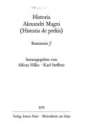 Historia Alexandri Magni (Historia de preliis): Rezension J1 (Beitrage zur klassischen Philologie)