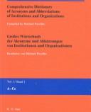 Comprehensive Dictionary of Acronyms and Abbreviations of Institutions and Organizations