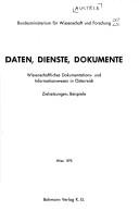 Daten, Dienste, Dokumente