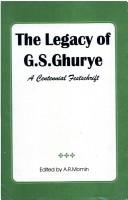 The Legacy of G.S. Ghurye