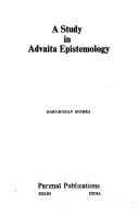 A study in Advaita epistemology
