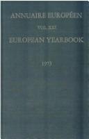 European Yearbook / Annuaire Europeen 1973 (European Yearbook)
