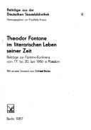 Theodor Fontane im literarischen Leben seiner Zeit