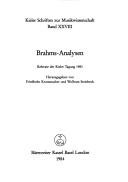 Brahms-Analysen