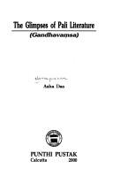 The Glimpses of Pali Literature