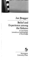 Belief and experience among the Sidamo
