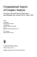 Computational aspects of complex analysis