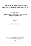 Language typology 1987