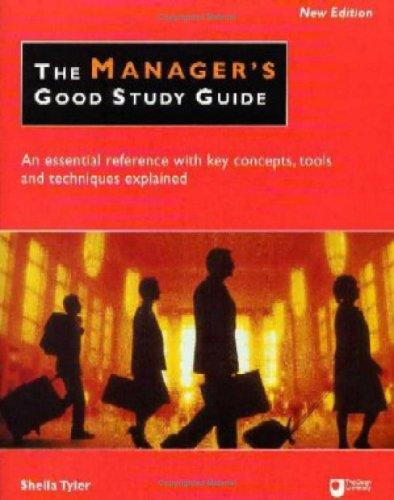 The Managers Good Study Guide