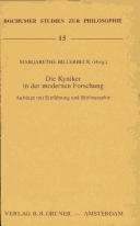 Die Kyniker in Der Modernen Forschung