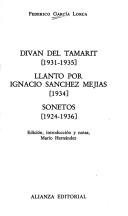 Divan del Tamarit (1931-1935)
